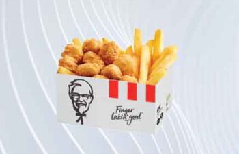 KFC free popcorn chicken snack bucket for students