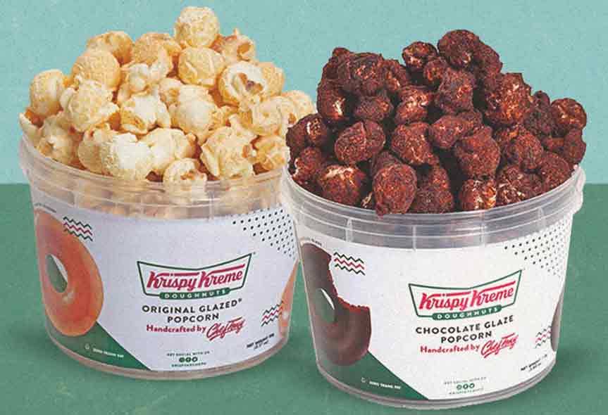 Krispy Kreme popcorn now available! Save the Student