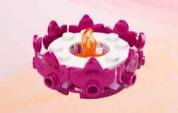 free lego flower candle