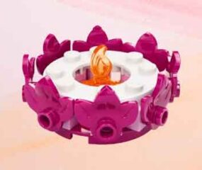 free lego flower candle