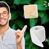 Man pointing at eco products