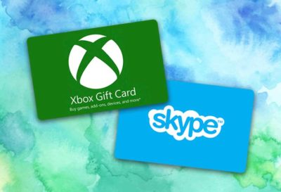 Carte regalo Xbox e Skype