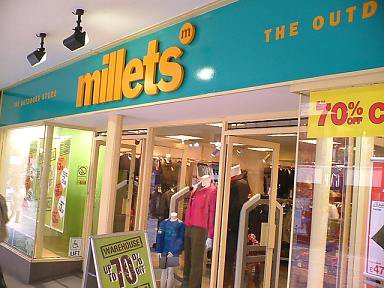 Millets on the high street