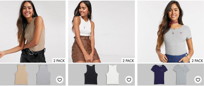 asos multipack clothes