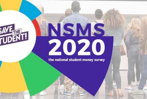 People faced away with 'NSMS 2020' text