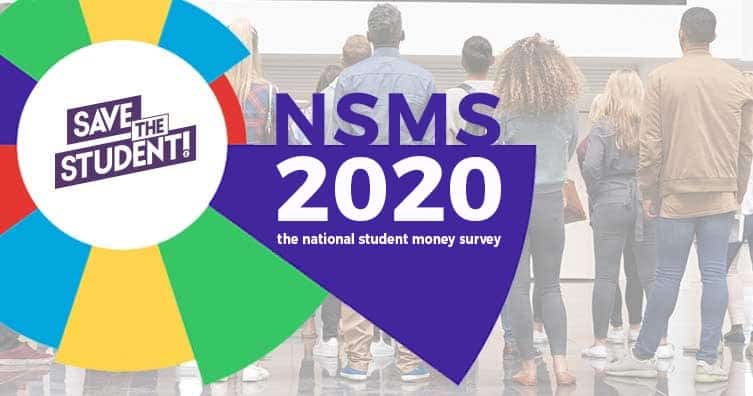 People faced away with 'NSMS 2020' text