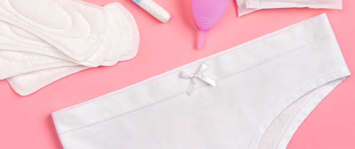 sanitary products and underpants