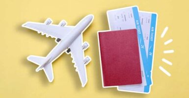 plane and passports