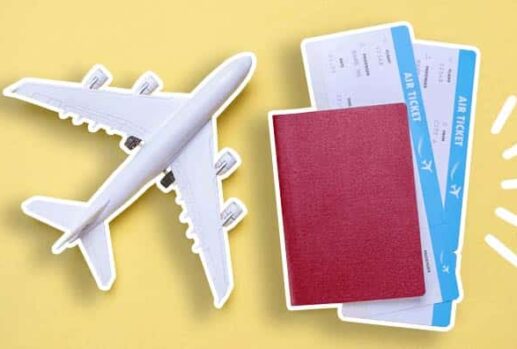 plane and passports