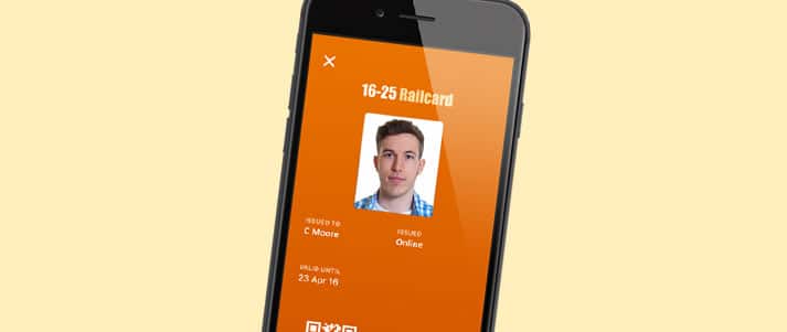 railcard phone app
