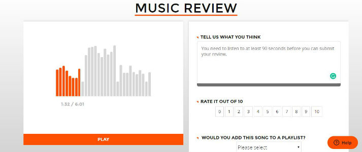 make money online reviewing music