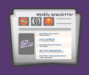 save the student weekly newsletter with deals