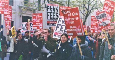 student protest tuition fees