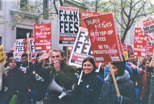 student protest tuition fees