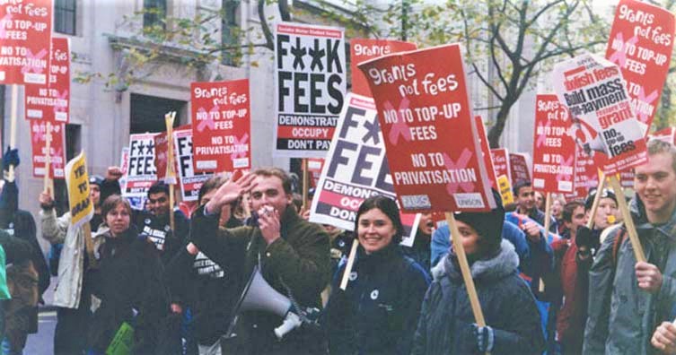 student protest tuition fees