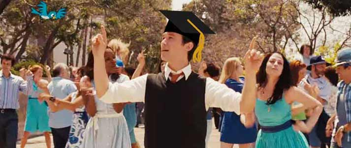 500 days of summer character with graduate cap