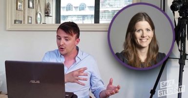 Save the Student interviewing Michelle Donelan