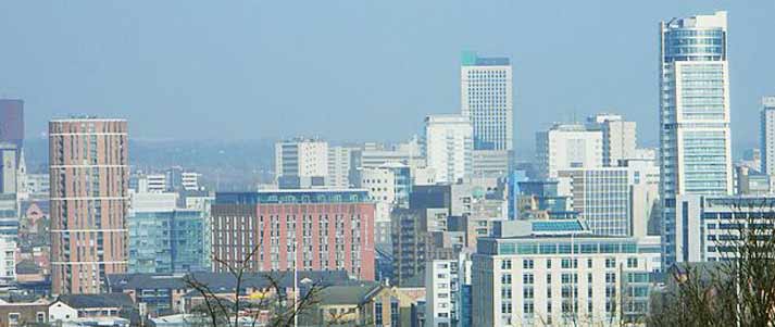 Leeds city skyline