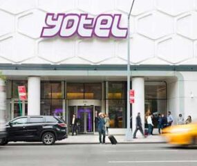 exterior photo of yotel hotel building