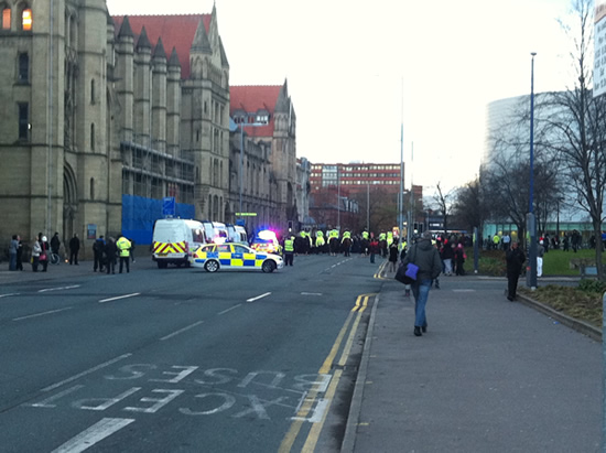 manchester student march